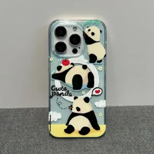 WPASPC001009-1024-01 Cute Panda Daily Pattern Apple iPhone Protective Case
