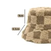WPCTHABH0085-0089-02 Cute Panda Doll Thickened Plush Winter Bucket Hat