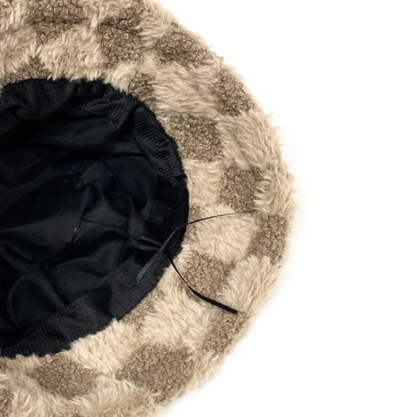 WPCTHABH0085-0089-04 Cute Panda Doll Thickened Plush Winter Bucket Hat