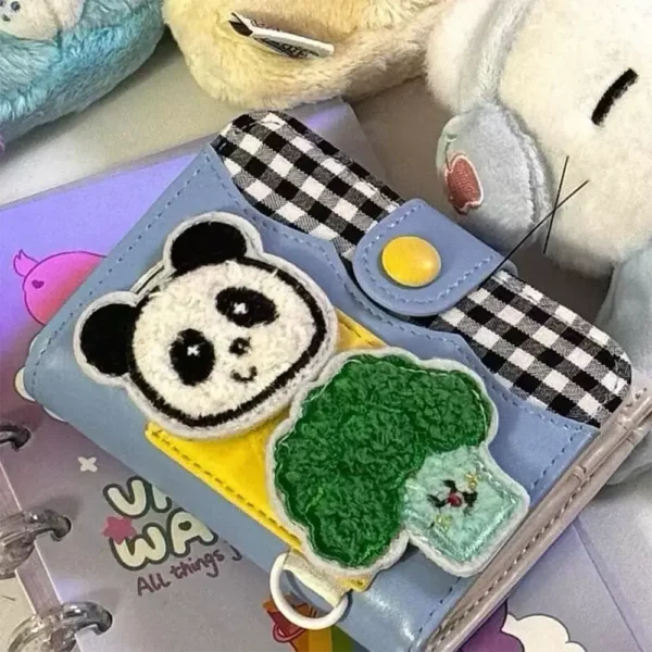 WPBGWC000169 Cute Panda Handmade Wallet with Multi-Layer Storage