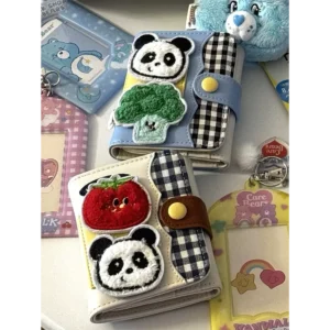 WPBGWC000169-0171 Cute Panda Handmade Wallet with Multi-Layer Storage