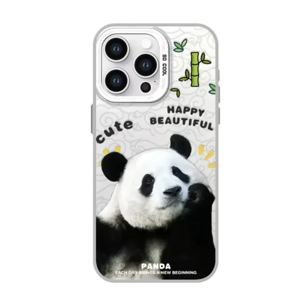 WPASPC000705 Cute Panda Hua Hua, Fu Bao Print Apple iPhone Protective Case
