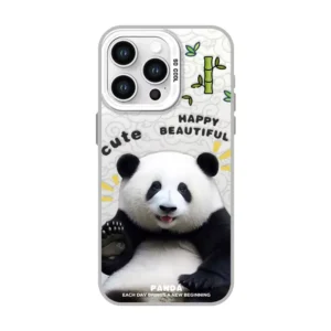 WPASPC000689 Cute Panda Hua Hua, Fu Bao Print Apple iPhone Protective Case