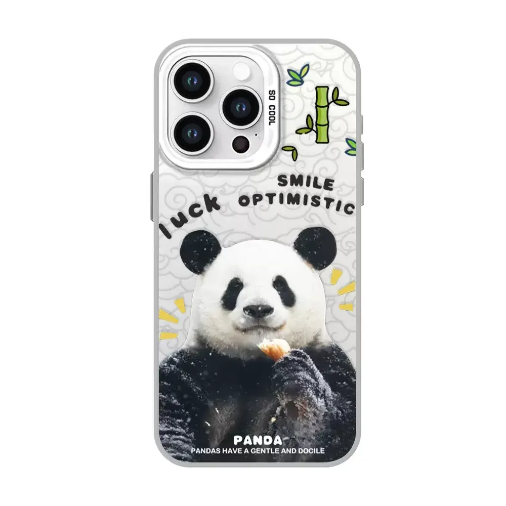 Cute Panda Hua Hua, Fu Bao Print Apple iPhone Protective Case