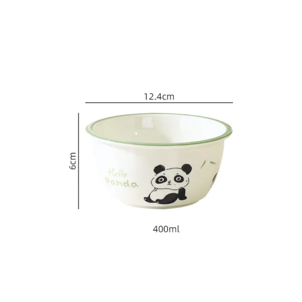 WPHHTW000183 Cute Panda Hua Hua Series Ceramic Tableware Set for Home Use