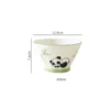 WPHHTW000184 Cute Panda Hua Hua Series Ceramic Tableware Set for Home Use