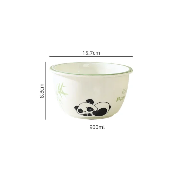WPHHTW000188 Cute Panda Hua Hua Series Ceramic Tableware Set for Home Use