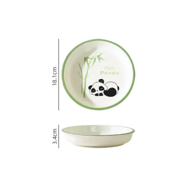 WPHHTW000189 Cute Panda Hua Hua Series Ceramic Tableware Set for Home Use