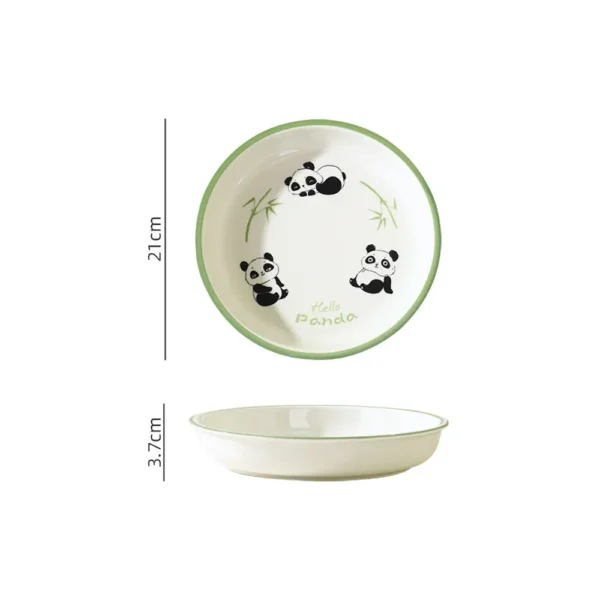 WPHHTW000190 Cute Panda Hua Hua Series Ceramic Tableware Set for Home Use