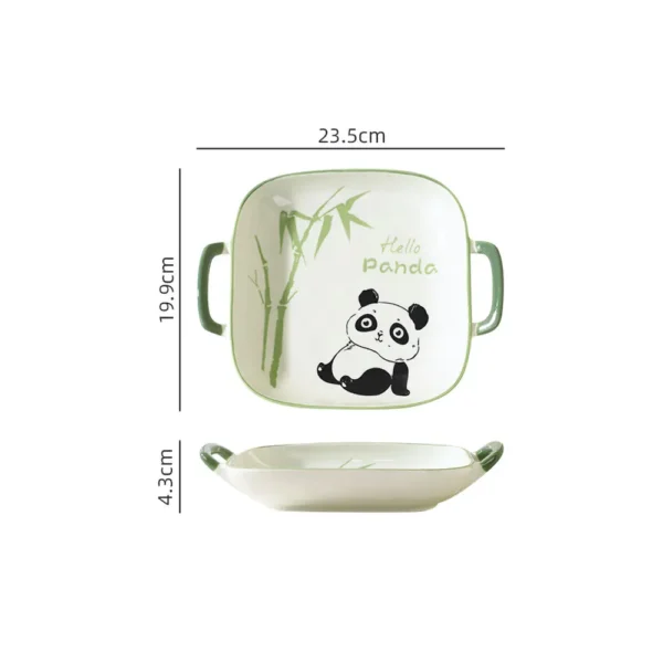 WPHHTW000191 Cute Panda Hua Hua Series Ceramic Tableware Set for Home Use