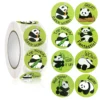 WPDCSK000260-01 Cute Panda Huahua Menglan Cartoon Sticker Roll 500 Stickers