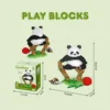WPDTBB000174 Cute Panda Huahua Menglan Series Mini Building Block Toy