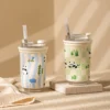 WPLSCPTM0150-0153-01 Cute Panda Insulated Insulated Water Cup Thermos