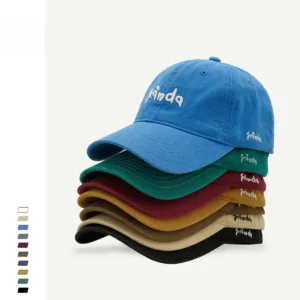Cute Panda Letter Embroidered Baseball Cap Versatile Snapback