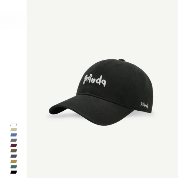 WPCTHASC0069 Cute Panda Letter Embroidered Baseball Cap Versatile Snapback