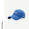 WPCTHASC0073 Cute Panda Letter Embroidered Baseball Cap Versatile Snapback Blue