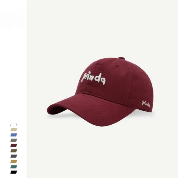 WPCTHASC0070 Cute Panda Letter Embroidered Baseball Cap Versatile Snapback