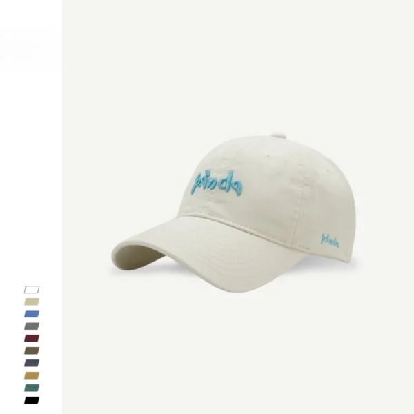 WPCTHASC0067 Cute Panda Letter Embroidered Baseball Cap Versatile Snapback White