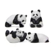 Cute Panda Life Figurine Set Multiple Poses Mini Ornament