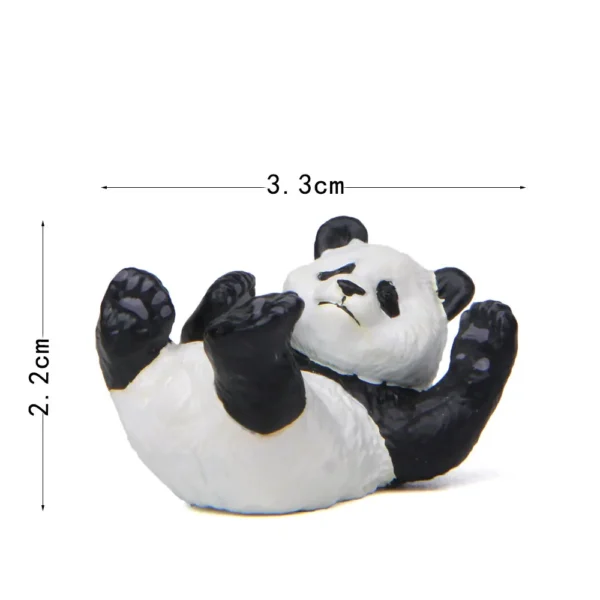 Cute Panda Life Figurine Set Multiple Poses Mini Ornament