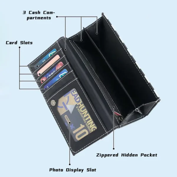 WPBGWC000176-02 Cute Panda Long Wallet Cartoon Card Holder