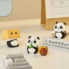 WPDTOM000032-05 Cute Panda Mini Desk Decor Ornament Car Interior Decoration Set