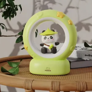 Cute Panda on Moon Bedside Night Light Desk Lamp Kids