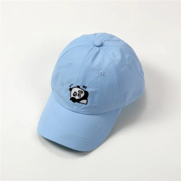 WPCTHASC0058 Cute Panda Pattern Baseball Cap Cartoon Kids Sun Protection Hat Blue