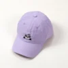WPCTHASC0057 Cute Panda Pattern Baseball Cap Cartoon Kids Sun Protection Hat Purple