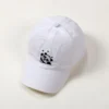 WPCTHASC0056 Cute Panda Pattern Baseball Cap Cartoon Kids Sun Protection Hat White