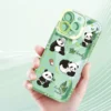 Cute Panda Pattern Full-Coverage Apple iPhone Case