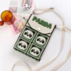 WPBGWB000149 Cute Panda Pattern Hand-Knitted Phone Bag Versatile Handbag