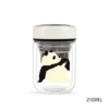 WPLSCPTC0028 Cute Panda Pattern Mini Double-Layer Glass Water Cup