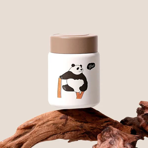 WPLSCPTM0133 Cute Panda Pattern Mini Thermos Cup Water Bottle