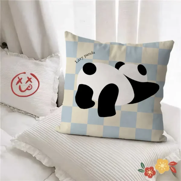 WPHHCS000019 Cute Panda Pattern Throw Pillows Living Room Sofa Cushion