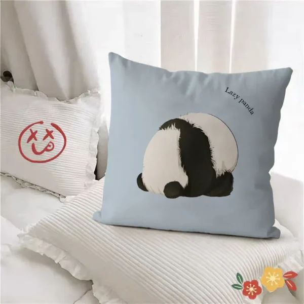 WPHHCS000031 Cute Panda Pattern Throw Pillows Living Room Sofa Cushion