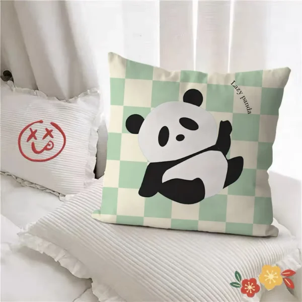WPHHCS000020 Cute Panda Pattern Throw Pillows Living Room Sofa Cushion