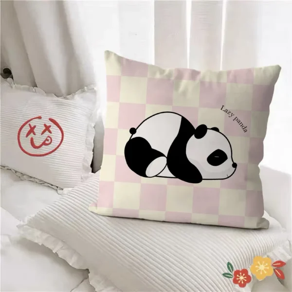 WPHHCS000021 Cute Panda Pattern Throw Pillows Living Room Sofa Cushion