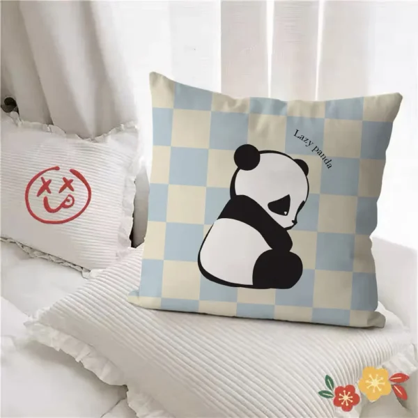 WPHHCS000023 Cute Panda Pattern Throw Pillows Living Room Sofa Cushion