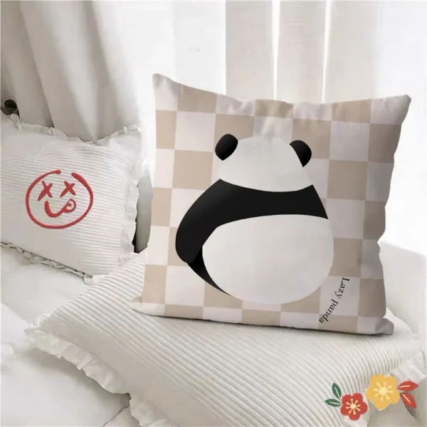 WPHHCS000024 Cute Panda Pattern Throw Pillows Living Room Sofa Cushion