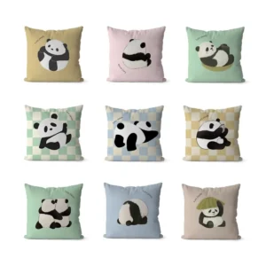 WPHHCS000019-0032 Cute Panda Pattern Throw Pillows Living Room Sofa Cushion