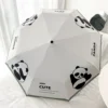 WPLSUB000263-0264-01 Cute Panda Pattern UV-Proof Umbrella