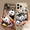 WPASPC000769-0817 Cute Panda Photo Transparent Apple iPhone Protective Case
