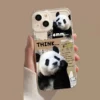 WPASPC000769 Cute Panda Photo Transparent Apple iPhone Protective Case