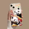 WPASPC000801 Cute Panda Photo Transparent Apple iPhone Protective Case