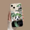 WPASPC000817 Cute Panda Photo Transparent Apple iPhone Protective Case
