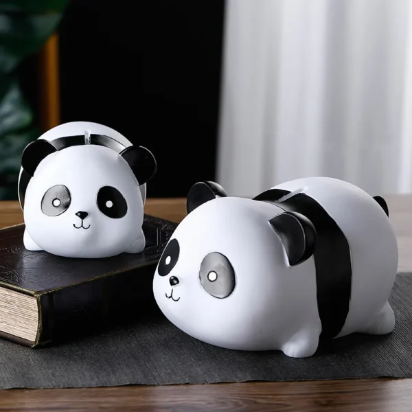 WPDTOM000051-0052-00 Cute Panda Piggy Bank Shatterproof Money Bank Home Decor