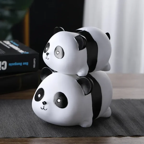 WPDTOM000051-0052-02 Cute Panda Piggy Bank Shatterproof Money Bank Home Decor
