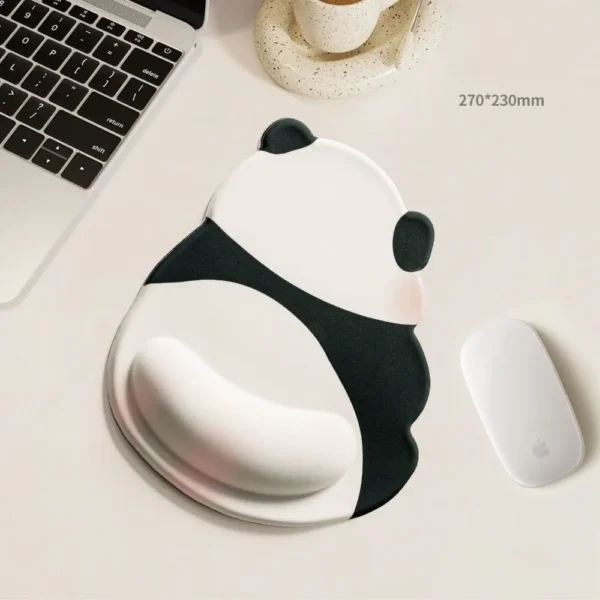 Cute Panda Pink Bottom-Shaped Mouse Pad Wrist Rest Keyboard