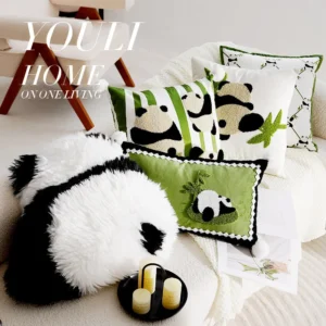 WPHHCS000033-0040 Cute Panda Premium Throw Pillow Living Room Sofa Cushion